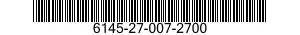 6145-27-007-2700 CABLE,POWER,ELECTRICAL 6145270072700 270072700