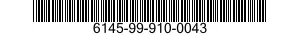 6145-99-910-0043 CABLE,SPECIAL PURPOSE,ELECTRICAL 6145999100043 999100043