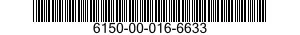 6150-00-016-6633  6150000166633 000166633