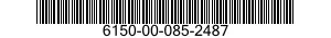 6150-00-085-2487  6150000852487 000852487
