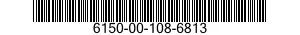 6150-00-108-6813  6150001086813 001086813