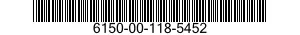 6150-00-118-5452  6150001185452 001185452