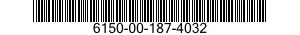 6150-00-187-4032  6150001874032 001874032