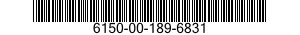 6150-00-189-6831  6150001896831 001896831