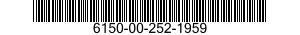 6150-00-252-1959 CABLE ASSEMBLY,SPEC 6150002521959 002521959