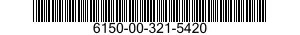 6150-00-321-5420  6150003215420 003215420