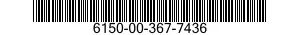 6150-00-367-7436  6150003677436 003677436