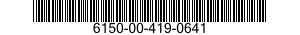 6150-00-419-0641  6150004190641 004190641