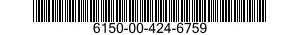 6150-00-424-6759  6150004246759 004246759