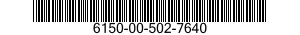 6150-00-502-7640  6150005027640 005027640