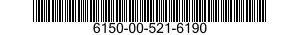 6150-00-521-6190  6150005216190 005216190