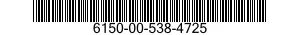 6150-00-538-4725  6150005384725 005384725