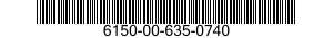 6150-00-635-0740  6150006350740 006350740