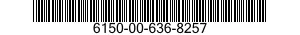 6150-00-636-8257 LEAD,STORAGE BATTERY 6150006368257 006368257