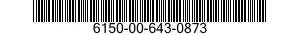 6150-00-643-0873  6150006430873 006430873