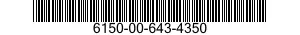 6150-00-643-4350  6150006434350 006434350