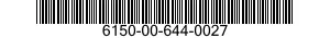 6150-00-644-0027 CABLE ASSEMBLY,SPECIAL PURPOSE,ELECTRICAL 6150006440027 006440027