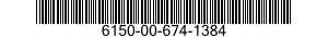 6150-00-674-1384  6150006741384 006741384