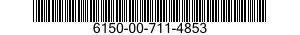 6150-00-711-4853  6150007114853 007114853