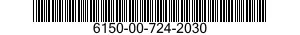 6150-00-724-2030  6150007242030 007242030