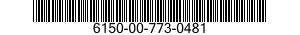 6150-00-773-0481  6150007730481 007730481