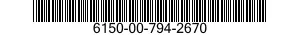 6150-00-794-2670  6150007942670 007942670
