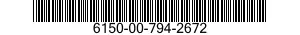 6150-00-794-2672  6150007942672 007942672