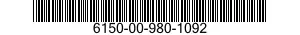 6150-00-980-1092  6150009801092 009801092