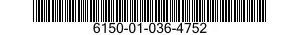 6150-01-036-4752  6150010364752 010364752