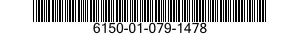 6150-01-079-1478  6150010791478 010791478