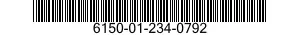 6150-01-234-0792 CABLE ASSEMBLY,PRINTED,FLEXIBLE 6150012340792 012340792