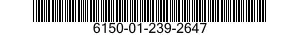 6150-01-239-2647 CABLE ASSEMBLY,POWER,ELECTRICAL 6150012392647 012392647