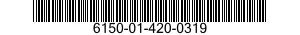 6150-01-420-0319 CABLE ASSEMBLY,SPECIAL PURPOSE,ELECTRICAL 6150014200319 014200319