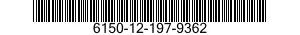 6150-12-197-9362 CABLE ASSEMBLY,RADIO FREQUENCY 6150121979362 121979362