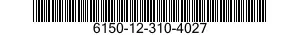 6150-12-310-4027 CABLE ASSEMBLY,SPECIAL PURPOSE,ELECTRICAL 6150123104027 123104027