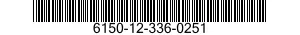 6150-12-336-0251 CABLE ASSEMBLY,SPECIAL PURPOSE,ELECTRICAL,BRANCHED 6150123360251 123360251