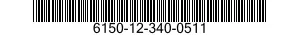 6150-12-340-0511 CABLE ASSEMBLY,SPECIAL PURPOSE,ELECTRICAL 6150123400511 123400511