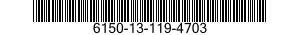 6150-13-119-4703 CABLE ASSEMBLY,SPECIAL PURPOSE,ELECTRICAL 6150131194703 131194703