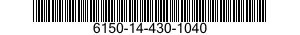 6150-14-430-1040 LEAD,ELECTRICAL 6150144301040 144301040