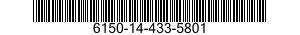 6150-14-433-5801 LEAD,ELECTRICAL 6150144335801 144335801