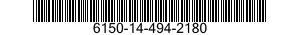 6150-14-494-2180 JUMPER CABLE,BATTERY 6150144942180 144942180