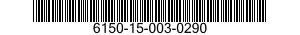 6150-15-003-0290 CABLE ASSEMBLY,SPECIAL PURPOSE,ELECTRICAL 6150150030290 150030290