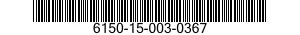 6150-15-003-0367 CABLE ASSEMBLY,SPECIAL PURPOSE,ELECTRICAL 6150150030367 150030367