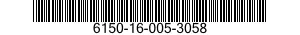 6150-16-005-3058 CABLE ASSEMBLY,POWER,ELECTRICAL 6150160053058 160053058