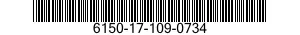 6150-17-109-0734 CABLE ASSEMBLY,SPECIAL PURPOSE,ELECTRICAL 6150171090734 171090734