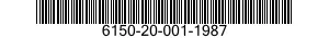 6150-20-001-1987 CABLE ASSEMBLY,POWER,ELECTRICAL 6150200011987 200011987