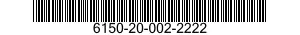 6150-20-002-2222 CABLE ASSEMBLY,POWER,ELECTRICAL 6150200022222 200022222