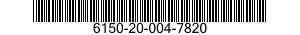 6150-20-004-7820 CABLE ASSEMBLY,POWER,ELECTRICAL 6150200047820 200047820