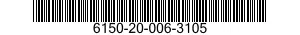 6150-20-006-3105 CABLE ASSEMBLY,POWER,ELECTRICAL 6150200063105 200063105