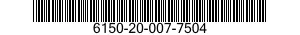 6150-20-007-7504 CABLE ASSEMBLY,SPECIAL PURPOSE,ELECTRICAL 6150200077504 200077504